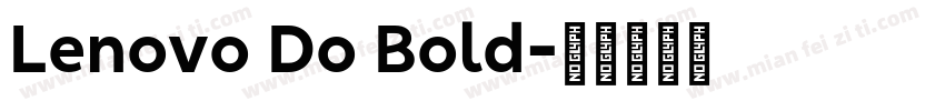 Lenovo Do Bold字体转换